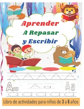 Paperback Aprender A Repasar y Escribir: Libro de Trazos para Niños Preescolar [Spanish] Book