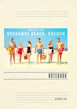 Paperback Vintage Lined Notebook Greetings from Rockaway Beach Book