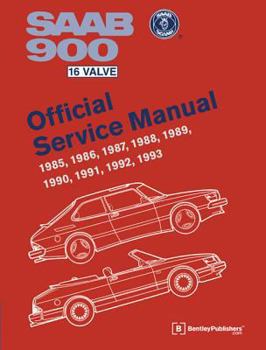 Hardcover SAAB 900 16 Valve Official Service Manual: 1985-1993 Book