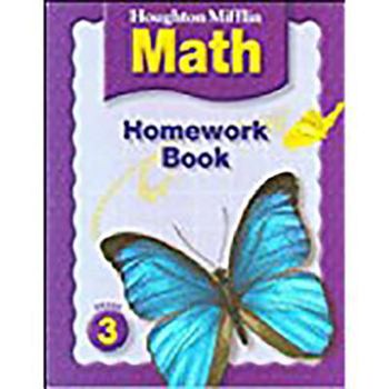 Paperback Houghton Mifflin Math (C) 2005: Homework Book Grade 3 Book