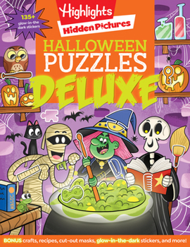 Paperback Halloween Puzzles Deluxe Book