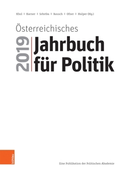 Paperback Osterreichisches Jahrbuch Fur Politik 2019 [German] Book