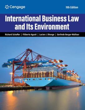Paperback International Business Law and Its Environment Book