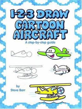 Paperback 1-2-3 Draw Cartoon Aircraft Book