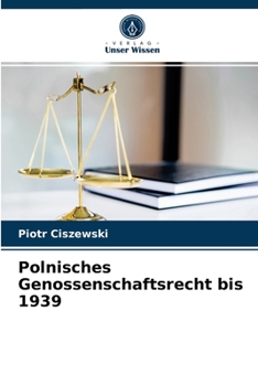 Paperback Polnisches Genossenschaftsrecht bis 1939 [German] Book