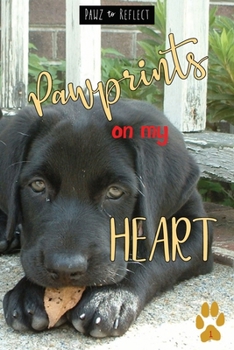 Paperback Pawprints On My Heart 1: Glossy Photo Cover Detail of Black Fur, 6"x9" journal with 160 lined pages for Animal Lovers Book