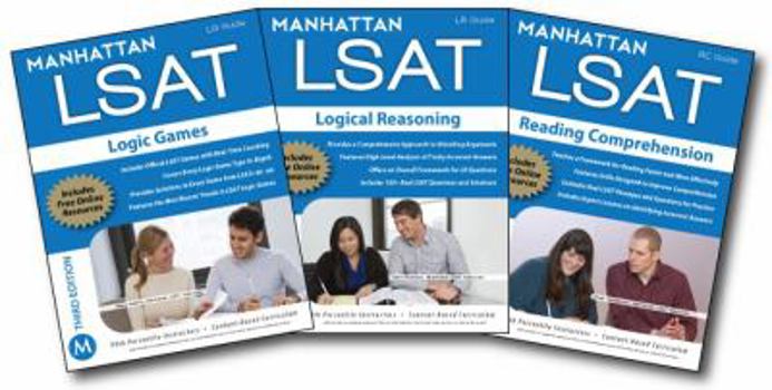 Paperback Manhattan LSAT Set of 3 Strategy Guides, 3rd Edition Book