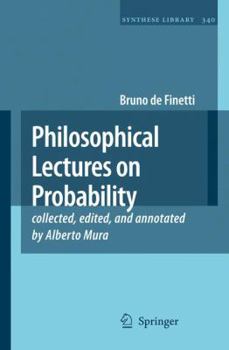 Hardcover Philosophical Lectures on Probability Book