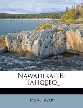Paperback Nawadirat-E-Tahqeeq [Urdu] Book