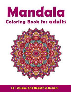 Paperback Mandala Coloring Book For Adults: Beautiful and Relaxing Coloring Pages - White Book
