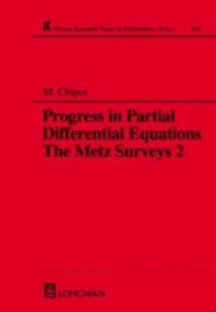 Paperback Progress in Partial Differential Equations The Metz Surveys 2 (Chapman & Hall/CRC Research Notes in Mathematics Series) Book