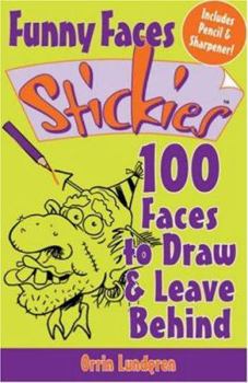 Paperback 100 Faces to Draw & Leave Behind (Funny Faces Stickies) Book