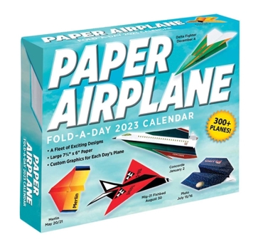 Calendar Paper Airplane 2023 Fold-A-Day Calendar Book