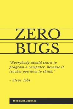 Paperback Zero Bugs Journal: Zero bugs Notebook, Diary, Gift, Lined Notebook Journal - 120 Pages - Large (6 x 9 inches) Book