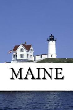 Paperback Maine: A 6 x 9 Blank Journal Book