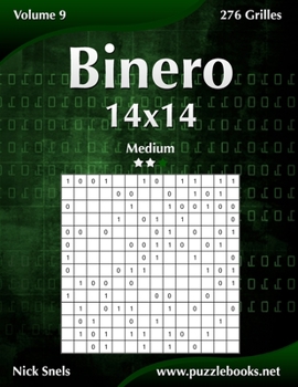 Paperback Binero 14x14 - Medium - Volume 9 - 276 Grilles [French] Book