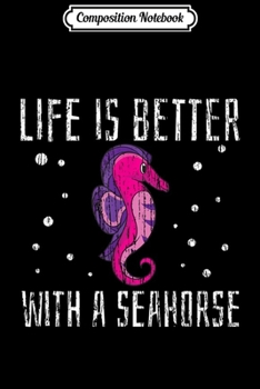Composition Notebook: Seahorse Marine Biology Ocean Gift  Journal/Notebook Blank Lined Ruled 6x9 100 Pages