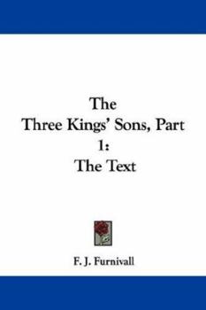 Paperback The Three Kings' Sons, Part 1: The Text Book