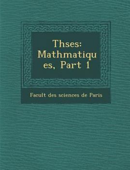 Paperback Th Ses: Math Matiques, Part 1 [French] Book