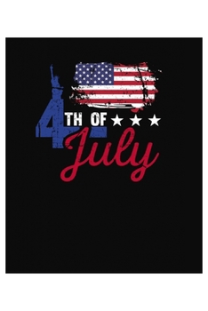 Paperback 4th of July Flag: 6x9 120 pages dot grid - Your personal Diary Book