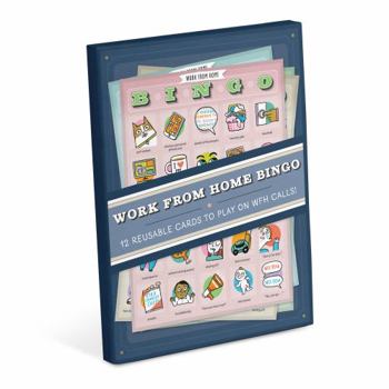 Hardcover Knock Knock Work-from-Home Bingo, 12 Reusable Cards for WFH Calls Book
