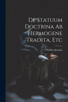 Paperback De Statuum Doctrina Ab Hermogene Tradita, Etc [Latin] Book