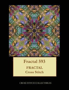 Paperback Fractal 593: Fractal cross stitch pattern [Large Print] Book