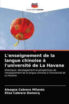 Paperback L'enseignement de la langue chinoise à l'université de La Havane [French] Book