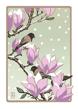 Cards Winter Magnolia Boxed Book