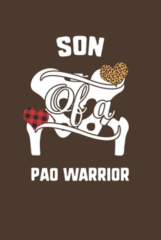 Paperback Son Of A Pao Warrior: Pao Awareness Leopard Buffalo Plaid Family Gift Book