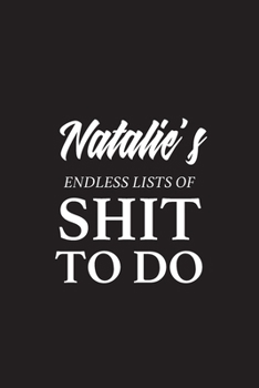 Natalie's Endless Lists of Shit to do | A5 6x9 Inches 120 Dot-Grid Pages | Natalie Name Journal | Personalized Notebook | To Do List Minimal ... Composition Book Journal for Girls and Women