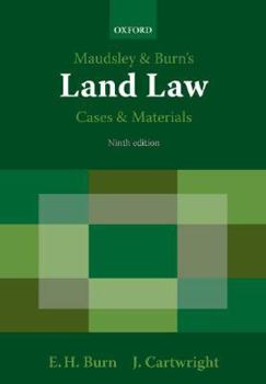 Paperback Maudsley & Burn's Land Law Cases and Materials Book