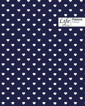 Paperback Hearts Pattern Composition Notebook Book