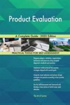 Paperback Product Evaluation A Complete Guide - 2020 Edition Book