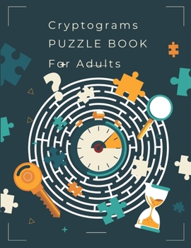 Paperback Cryptograms Puzzle Book for Adults: 400 Inspirational, Funny & Wise Large Book