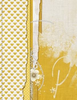 P: Monogrammed Gratitude Journal - Inspirational Notebook - Self Help - Self Care Gifts for Women - Mindfulness Journal