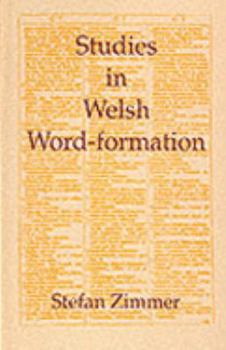 Hardcover Studies in Welsh Word Formation Book