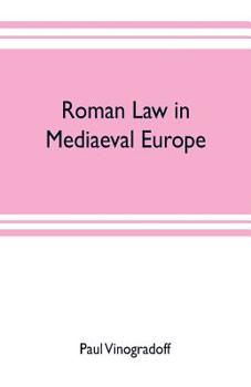 Paperback Roman law in mediaeval Europe Book