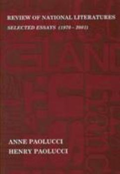 Paperback Review of National Literatures: Selected Essays (1970 - 2001) (Volume 1) Book