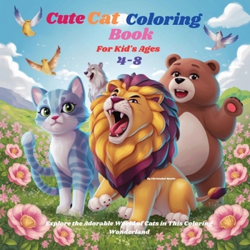 Cute Cat Coloring Book For Kid's Ages 4-8: Explore the Adorable World of Cats in This Coloring Wonderland