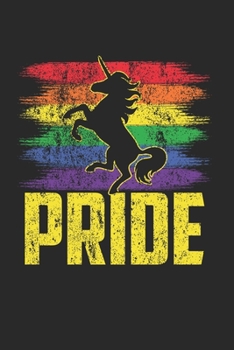 Paperback LGBT Unicorn Notebook: Diary Journal 6x9 inches with 120 Lined Pages Book