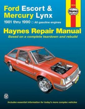 Paperback Ford Escort and Mercury Lynx, 1981-1990 Book