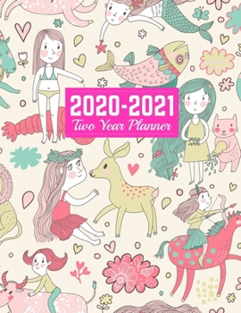 2020-2021 Two Year Planner: Neat Jan 1, 2020 to Dec 31, 2021 | Weekly & Monthly Planner Calendar and Schedule Organizer | Art Cover 00023190