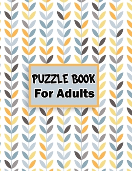 Paperback Puzzle book for adults: 80 Mixed puzzle book - Soduko, word search, CodeWord and Kriss Kross 102 pages [Large Print] Book