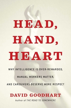 Hardcover Head, Hand, Heart: Why Intelligence Is Over-Rewarded, Manual Workers Matter, and Caregivers Deserve More Respect Book