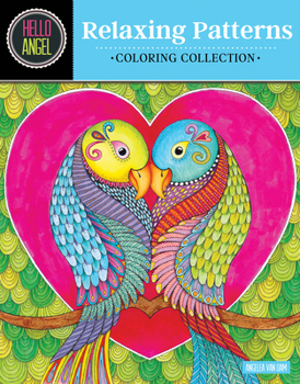 Paperback Hello Angel Relaxing Patterns Coloring Collection Book
