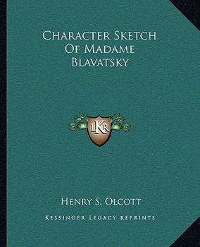 Paperback Character Sketch Of Madame Blavatsky Book