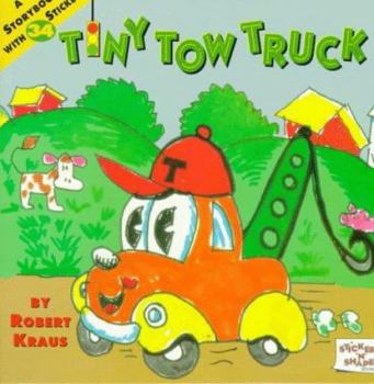 Hardcover STICKERS N SHAPES TINY TOW TRUCK Book
