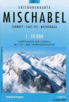 Map MISCHABEL SKI (Landeskarte Der Schweiz) Book