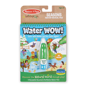 Toy Melissa & Doug Let’s Explore Water Wow! Seasons Water-Reveal Pad – Reusable On the Go Travel Activity - FSC Certified Book
